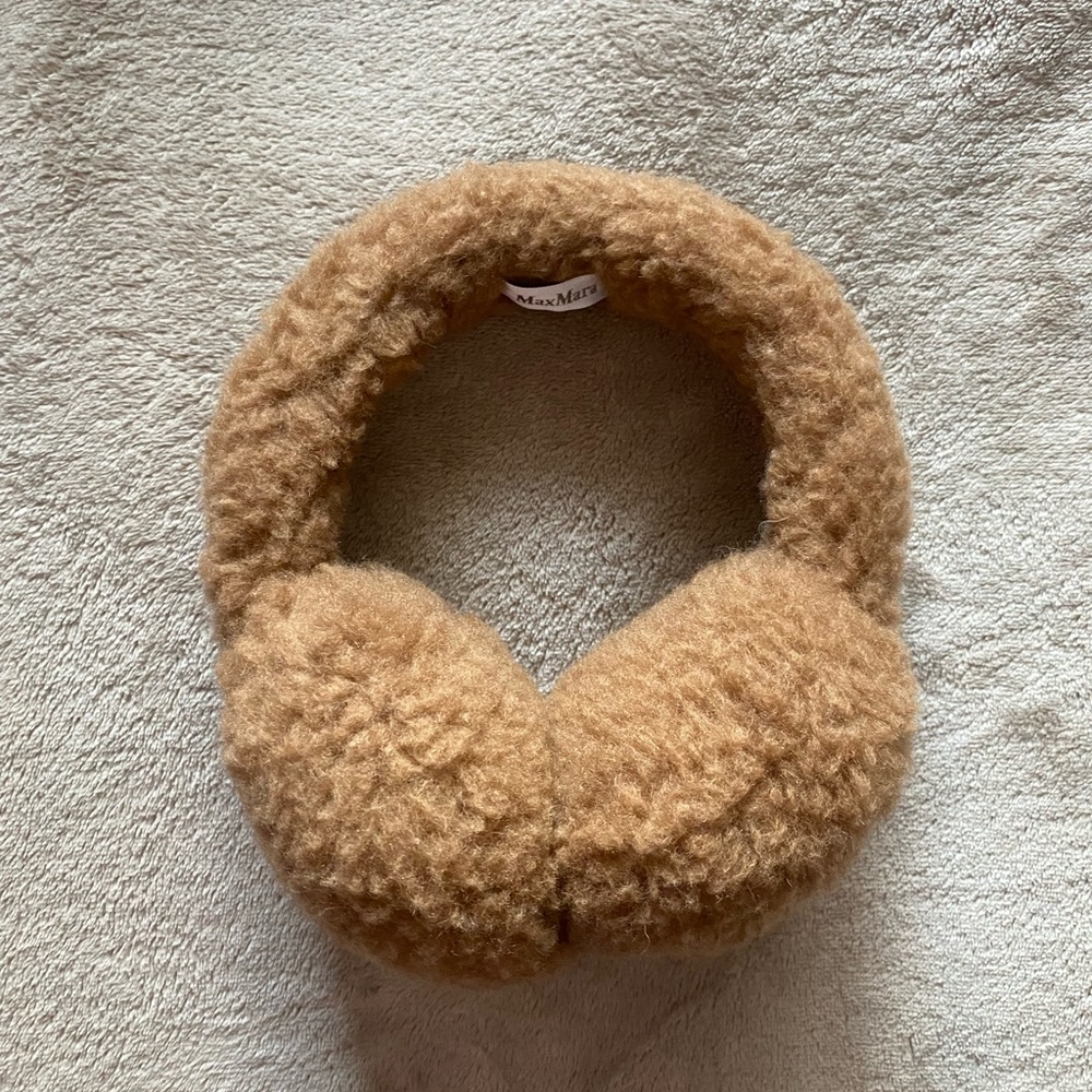 MaxMara teddy fabric earmuffs
